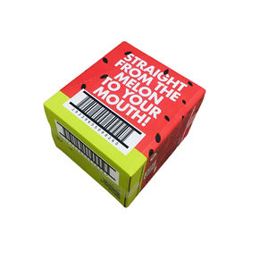 กล่องกระดาษลูกฟูกพับได้ทรงสี่เหลี่ยมแบบกำหนดเอง สีผสม วัสดุรีไซเคิล หนา 3 มม. ป้องกันรังสียูวี พิมพ์ออฟเซ็ต สำหรับบรรจุน้ำผลไม้ - Product Image 1