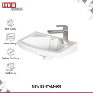 Lavabo de Cerámica Blanco de Diseño Moderno, Certificado ISO y CE, Suministro a Granel de Calidad Estándar - Product Image 2