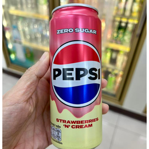 Prix de gros imbattable et haute qualité : Boisson gazeuse Pepsi Zéro Sucre Fraise et Crème 325ml - Product Image 4