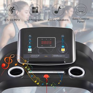 Tapis Roulant Elettrico Motorizzato per Casa con Altoparlanti Audio, Velocità Massima 10 MPH, Tapis Roulant Inclinabile per Allenamenti Ottimali - Product Image 4