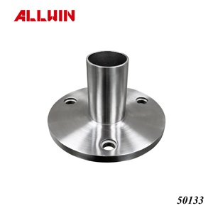 Stainless Steel Wall and Floor Mounted Flange Handrail Railing Hardware - Product Image 3