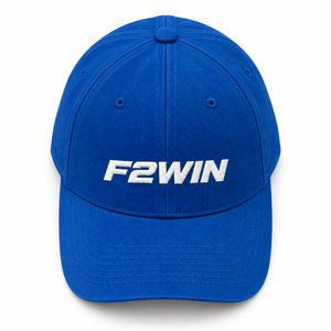 Casquette de baseball F2WIN 6 panneaux ajustée, bleue, avec logo brodé, style décontracté unisexe, protection solaire F2WIN - Product Image 1