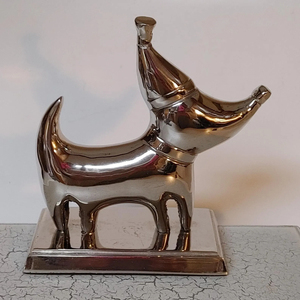 Modern Christmas Stocking Holders Abstract <b>Dog</b> Design Metal Hanging <b>Hooks</b> with Bases for Fireplace Stocking Hangers Supplies - Product Image 3