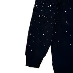 Customization Men's 100% Cotton French Terry Waterproof Winter Pullover Hoodies Full Rhinestone Zipper-<b>Up</b> Luxury Boxy ODM - Product Image 3
