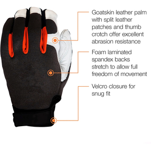 Wholesale Prices Leather Mechanic <b>Gloves</b> Custom Design Cold & Heat Resistant Anti-Slip Durable Factory Direct Sale - Product Image 5