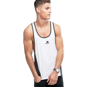 Camiseta blanca sin mangas con logotipo personalizado para hombre, ropa informal sin mangas, chaleco de entrenamiento para gimnasio, camiseta interior con logotipo personalizado de Color blanco - Product Image 1