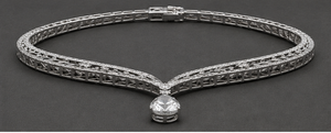 Collier en argent 925 plaqué or avec pendentif goutte d'eau en moissanite, bijou vintage pour femme, idéal pour une fête ou comme cadeau - Product Image 5