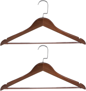 Customizable Logo Single Tier Wooden Hanger <b>Living</b> Room Adult Clothes Hanger New Design at Top price - Product Image 1