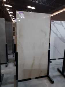 Azulejos de Porcelana para Piso y Pared de 800x1600 mm, GVT PGVT 80x160 cm, Aspecto de Mármol Calacatta con Vetas Plateadas, Base Blanca Pura - Product Image 4