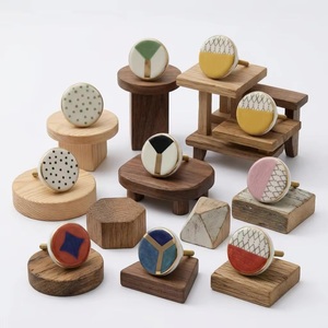 Poignées de meubles en porcelaine industrielle Ba, finition dorée, motif géométrique, pour entrepôt, salon, écologiques - Product Image 6