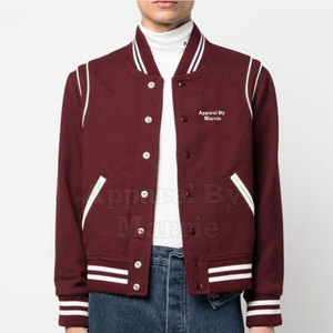 Veste universitaire pour homme de qualité supérieure, prix de gros, avec couleurs et styles personnalisés, idéale pour un look streetwear. - Product Image 3