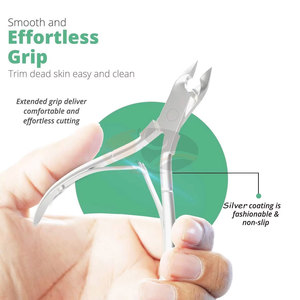 Coupe-cuticules professionnel de luxe 7 en 1 en acier inoxydable, lames électriques affûtées, emballage en boîte, soin des ongles précis - Product Image 6