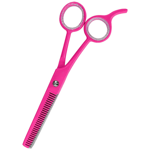 Ciseaux professionnels pour cheveux 6,0 pouces, ciseaux à effiler durables en acier inoxydable japonais à pointe arrondie, logo personnalisé - Product Image 5