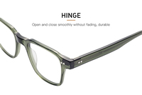 Lunettes de vue carrées rétro en acétate pour femmes et hommes – Montures optiques tendance