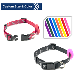 แถบแอร์แท็บสะท้อนแสงแบบนิ่มสำหรับสุนัขอุปกรณ์เสริมสำหรับสัตว์เลี้ยงผ้าไนลอนพิมพ์ลายแบบเรียบง่ายสไตล์สุนัขขนาดเล็กขนาดกลาง - Product Image 3