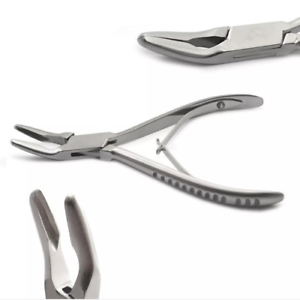Pince de maintien et de pliage de fil orthodontique allemande de qualité supérieure en acier inoxydable durable, pointe lisse de 10 mm, outil de beauté pour sourcils - Product Image 5