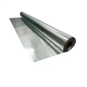 MS APRA K731 (1.25x45m) Feuille de papier d'aluminium pare-vapeur double face ignifuge, 8x8 Scrim renforcé de fibre de verre