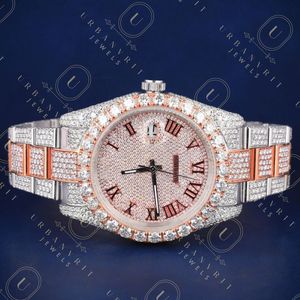Reloj de Cuarzo Tonneau de Lujo para Mujer con Incrustaciones de Diamantes, Correa de Acero Inoxidable, 36 mm, Detalles en Oro Rosa, Cristal de Zafiro - Product Image 4