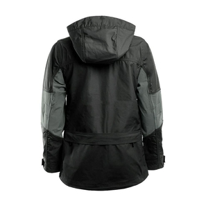 Chaqueta de Motocicleta Impermeable con Capucha para Hombre, Corte Regular, con Cierre de Cremallera, Color Sólido, Estilo Invernal - Product Image 1
