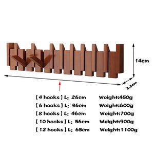 Decorativo plegable creativo Piano teclas estilo montado en la <span class=keywords><strong>pared</strong></span> bolso sombrero toalla abrigo ropa estante madera <span class=keywords><strong>pared</strong></span> gancho - Product Image 2
