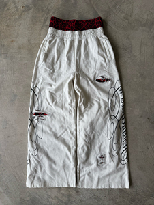 High Quality Custom Embroidered Design Letter Corduroy Men's Sweat <b>Pants</b> Elastic Formal Knitted Cotton Breathable Front Logo - Product Image 1