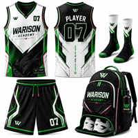 Ensembles de maillots de basket-ball personnalisés, vêtements d'équipe professionnels, polyester, sublimation, kits d'accessoires complets pour le basket-ball