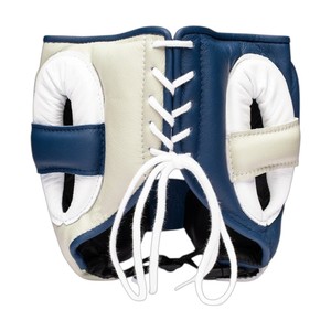 Protector de Cabeza Profesional para Entrenamiento de Boxeo y MMA, con Cierre de Cordones de Cuero Vacuno y Logotipo Personalizado - Product Image 6