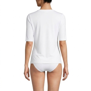 <b>Women</b> Athletic Rash Guard Short Sleeve <b>Swim</b> Top Sports <b>Shirt</b> Beach Swimming Activewear Custom Manufacturer - Product Image 3