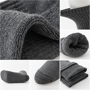 Ankle <b>Socks</b> 100% Cotton Breathable Solid Color Daily Wear Casual for Adults Autumn Standard Thickness Knitted - Product Image 6