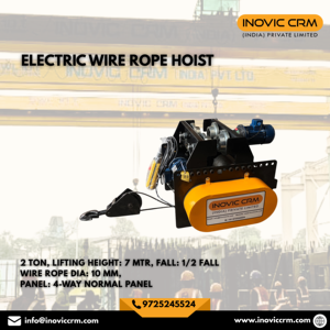 Palans électriques à câble métallique INOVIC CRM 1-3 tonnes avec une hauteur de levage de 30 m |   Système de descente en corde 1/2, Boîte de vitesses INOVIC robuste - Product Image 1