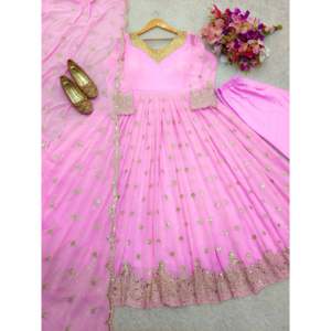 Hermosos vestidos de noche Elegante vestido de fiesta Pent y Dupatta - Product Image 4