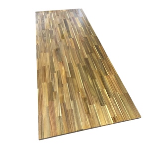 Tablero articulado de madera de acacia de diseño moderno, mesa de encimera amarilla de teca dorada para cocina o Hogar, acabado de aceite de cera de madera - Product Image 2