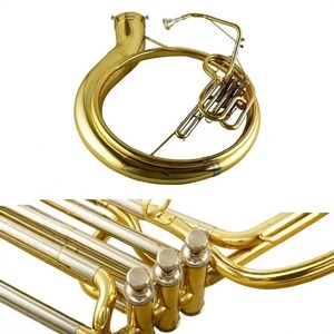 <span class=keywords><strong>Sousaphone</strong></span> JSH-110 100% ORIGINAL avec corps en laiton, laque dorée et placage argenté, clé Bb - Excellent matériau en laiton - Product Image 4