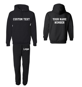 OEM Custom Logo Women's Breathable Fleece <b>Tracksuit</b> Set with Hooded Collar Solid Pattern Winter Activewear Sweatsuit for Summer - Product Image 3