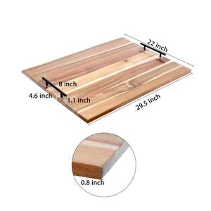 Tabla de madera de acacia para cubrir la estufa con asas, cubierta para estufa eléctrica, venta al por mayor de fábrica de Vietnam - Product Image 1