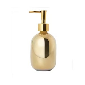 Designer Look Metal <b>Soap</b> Dispenser Bottle With Premium Finish Pump Refillable Liquid <b>Soap</b> <b>Holder</b> Bathroom - Product Image 1