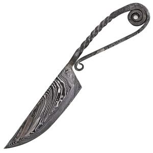 Cuchillo de Cocina Jexmoo Hecho a Mano, Estilo Medieval, Acero de Damasco Forjado, Hoja Multifuncional, Opciones DIY OEM, Regalo para Chef - Product Image 6