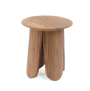 Modern <b>Wooden</b> Coffee <b>Table</b> With Tapered Base Handmade Midcentury <b>Living</b> <b>Room</b> Furniture Occasional Seating or Stool <b>Side</b> <b>Table</b> - Product Image 4
