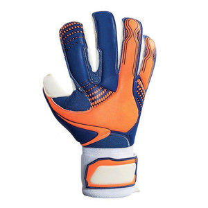 Guantes de Portero de Fútbol, Dedos Completos, Azul y Naranja, Cierre de Velcro, Unisex, Transpirables, Antideslizantes - Product Image 1