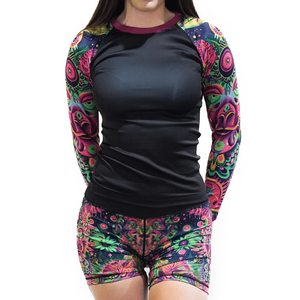 Camiseta Deportiva Personalizable para Mujer, Manga Larga, Compresión, MMA, Grappling, Jiu Jitsu, Surf, Transpirable, Secado Rápido - Product Image 2