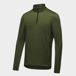 Highly Breathable Thermal <b>Mid</b>-<b>layer</b> Wth Zippered Pockets Jacket Best Quality Sports Wear Clothing 1/4 Zipper Long Sleeve Jacket - Product Image 6