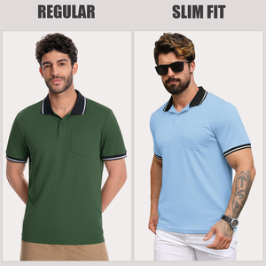 เสื้อโปโลผู้ชายสั่งตัดพิเศษ ผ้าคอตตอนผสมพรีเมียม ระบายความชื้นได้ดี แขนสั้น เหมาะสำหรับกอล์ฟ ฟิตเนส ออกกำลังกาย และสวมใส่ในชีวิตประจำวัน - Product Image 6