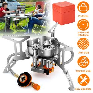 4000W Portable <b>Camping</b> Stove with Foldable Burner & Carrying Case Powerful Gas Piezo Ignition for Backpacking Outdoor Adventures - Product Image 1