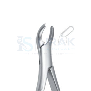 Forceps d'extraction dentaire manuels, modèle américain, extracteur de molaires à mâchoires de 18 mm, poignée ergonomique, acier inoxydable, CE - Product Image 3