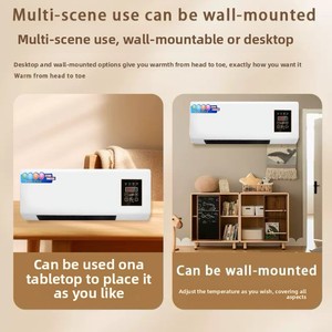 Condizionatore d'Aria Elettrico per Casa, Riscaldatore Ceramico <span class=keywords><strong>da</strong></span> Parete OEM 2 in 1, 1800W, <span class=keywords><strong>Set</strong></span> Caminetto Bianco - Product Image 4