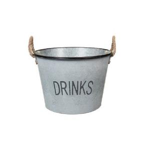Bañera para bebidas ovalada grande de metal galvanizado de alta tendencia con asas laterales, cubo de hielo y enfriador de vino para fiestas, tamaño personalizado - Product Image 5