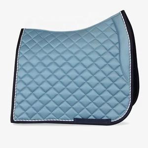 Western Dressage Style Horse Riding Saddle <b>Pad</b> Gel Cotton Foam Fabric Lining Polycotton Cushion Wool <b>Felt</b> Leather - Product Image 1