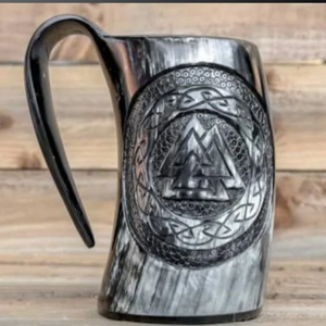 Jarra Africana para Beber con Diseño Grabado a Mano, Jarra de Cerveza para Bar o Restaurante - Product Image 2