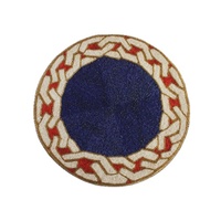 Set de table rond en verre perlé, écologique, fait main, léger, pour la décoration de table, design moderne, usage domestique et restaurant