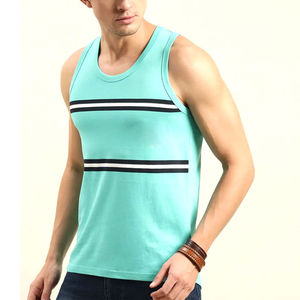 Custom Logo Mens Tank Tops Basic Tanks Cotton Tanks for Everyday Wear Undershirts Bulk Supplier - Product Image 4